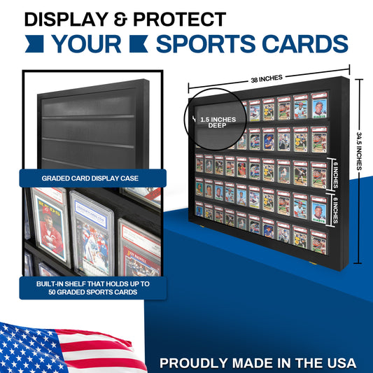 50 Graded PSA - Card Display