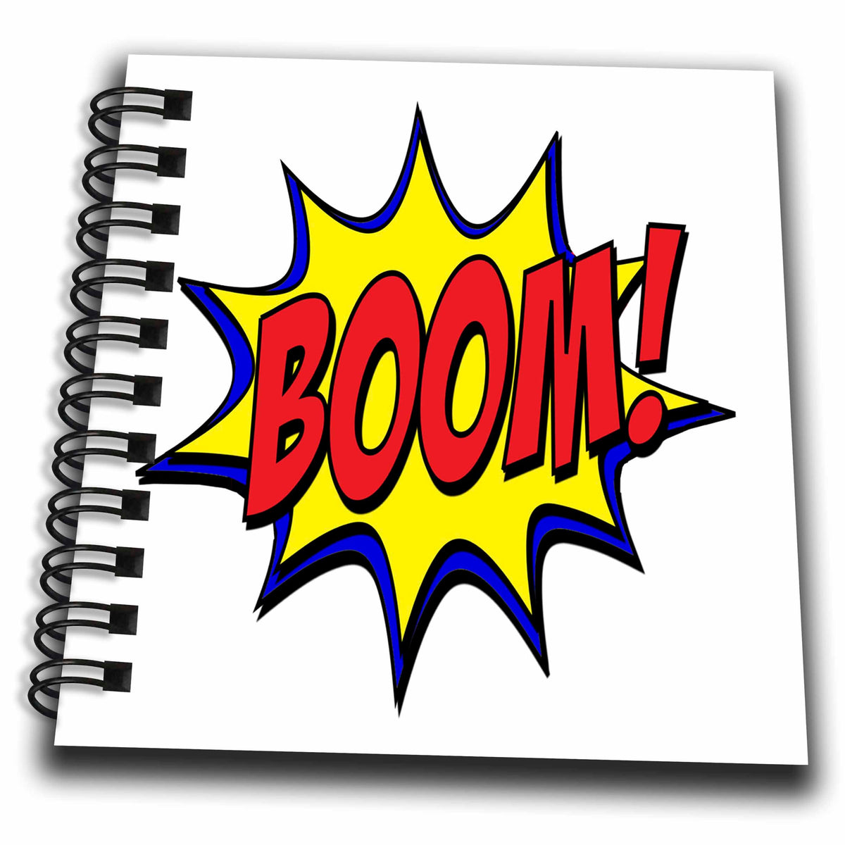 3dRose AmansMall Funny Quotes - Boom, Big Fight, Superhero Comic Strip Words, 3drsmm - Drawing Book