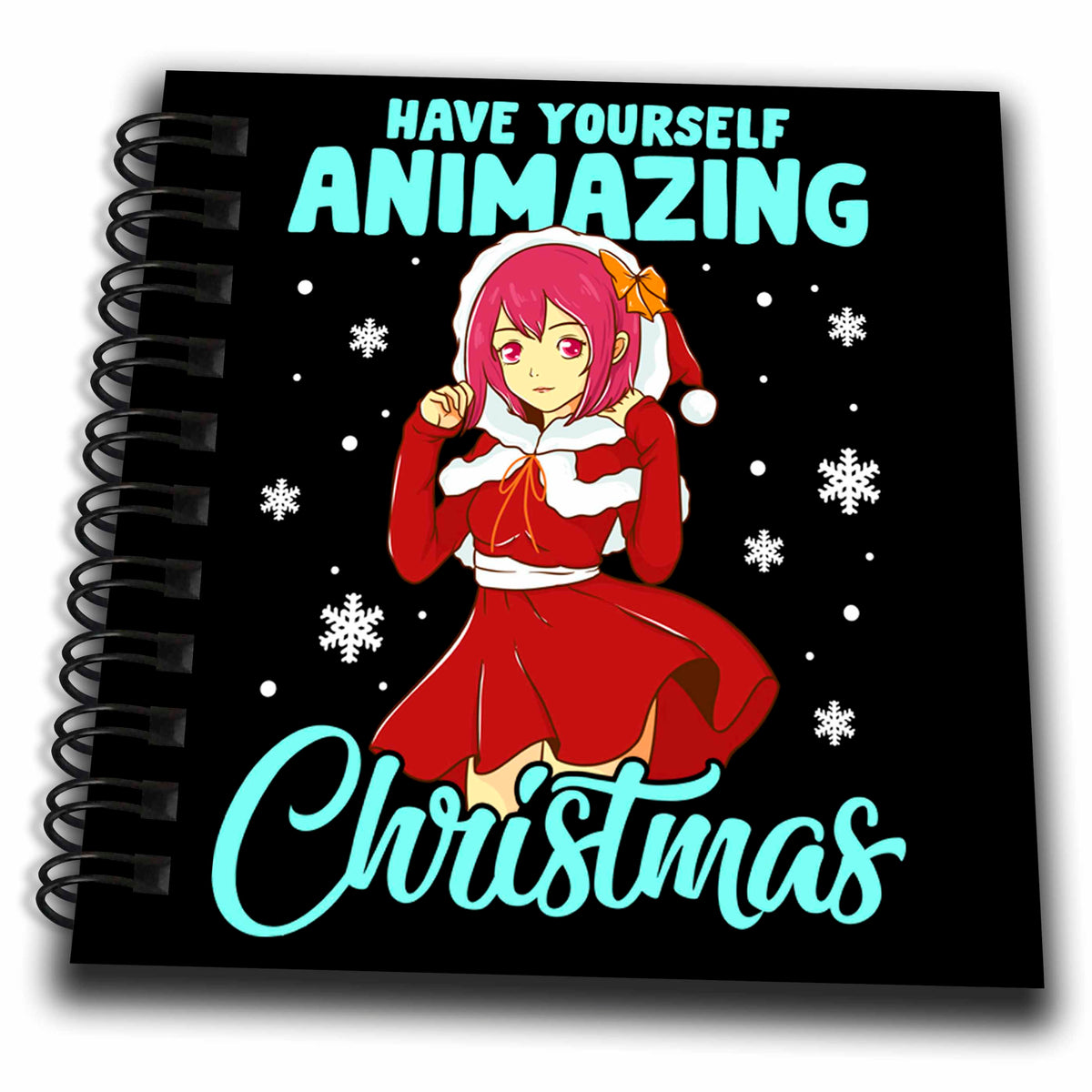 3dRose Have Yourself Animazing Christmas with Comic of Anime Manga - Drawing Books (db_326469)