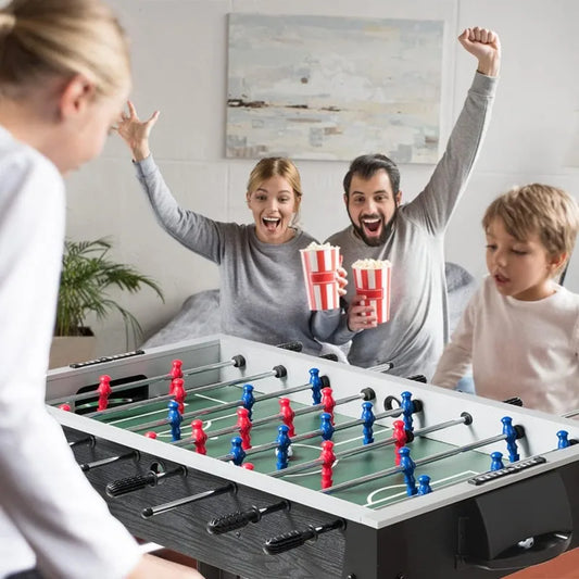 48-Inch (122 cm) Foosball Table – 4-Player Wooden Arcade-Style Soccer Game Table with 2 Balls and Scorekeepers