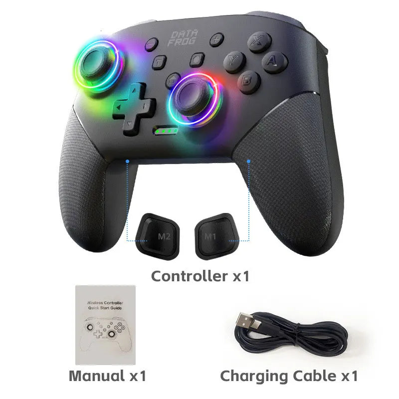 Wireless Smart Game Controller For Bluetooth Game Controller For 6-Axis Sensor/Hall Joysticks/Macro/for ios/android/PC/Switch