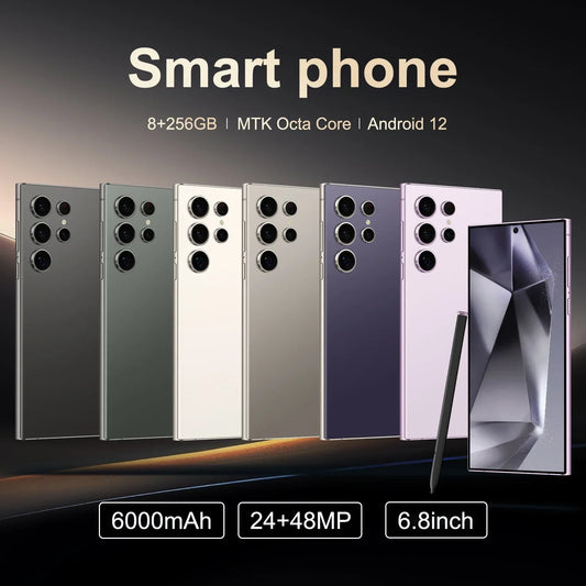 Android Smartphone 6.8-inch (17.3 cm) 8GB RAM 256GB ROM Dual SIM 48MP+24MP Cameras 6000mAh Battery Google Play