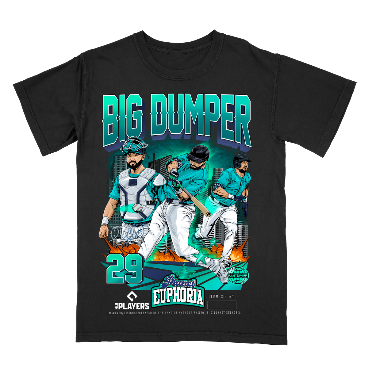 Cal Raleigh Limited Edition MLB Player Graphic T-Shirt