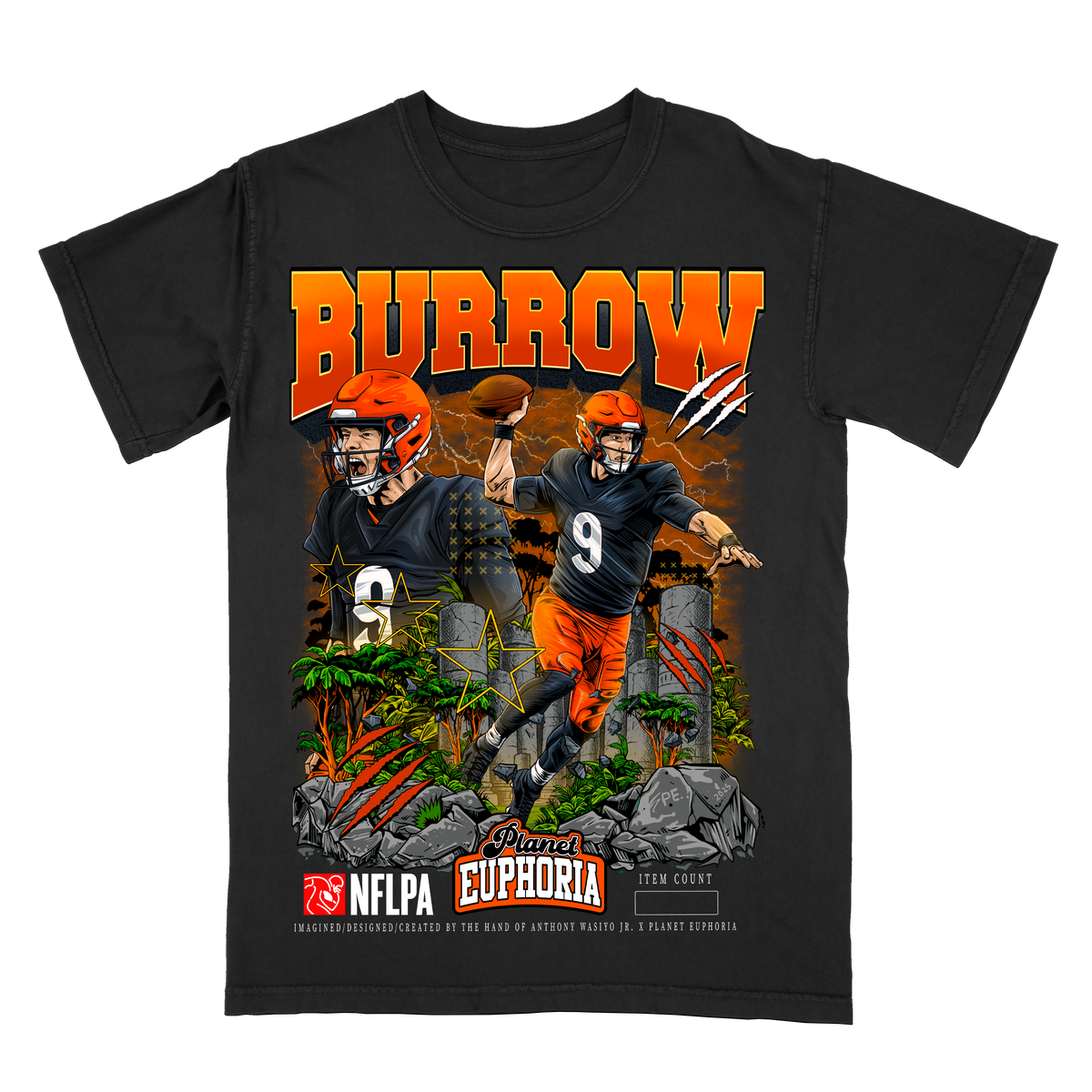 Joe Burrow V2 Limited Edition NFL Player Graphic T-Shirt