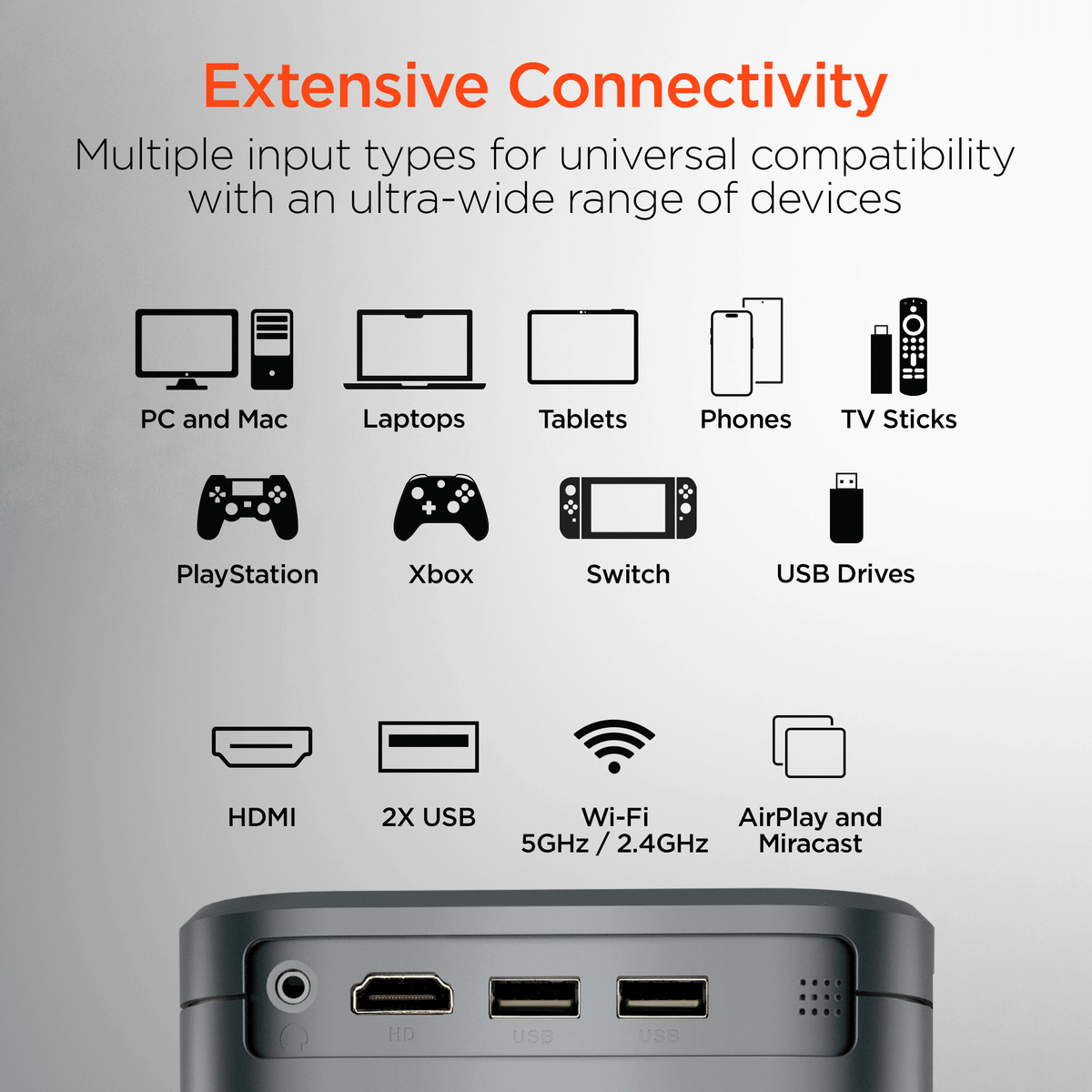 HyperGear CineMini Portable Mini Projector