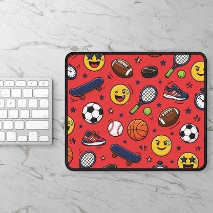 Back-to-School Sports Emoji Gaming Mouse Pad
