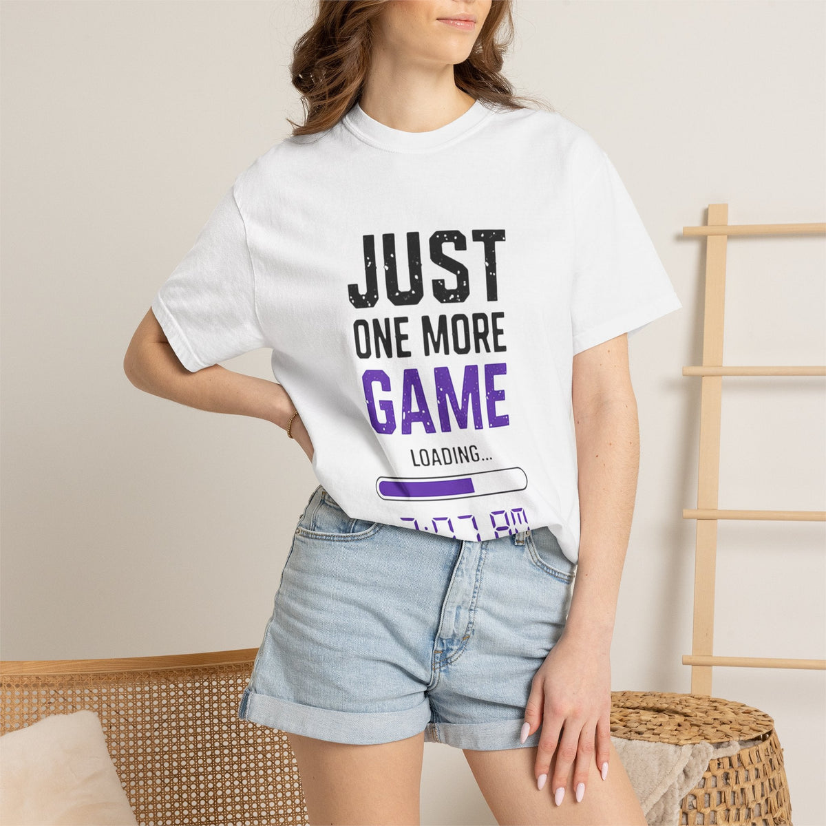 Gamer T-Shirt - "Just One More Game" Late Night Gaming Tee