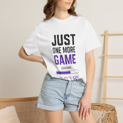 Gamer T-Shirt - "Just One More Game" Late Night Gaming Tee