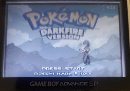 Pokemon Dark Fire GBA ROM Hack Video Game Boy Advance