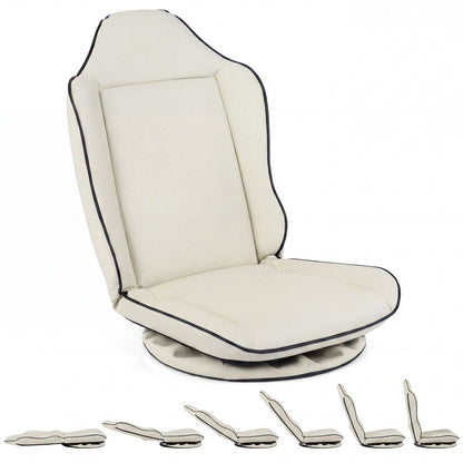 360° Swivel Floor Gaming Chair with Adjustable Backrest