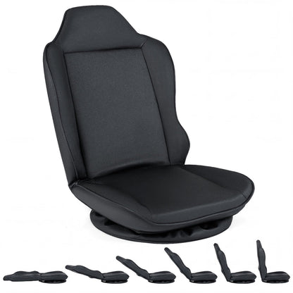 360° Swivel Floor Gaming Chair with Adjustable Backrest