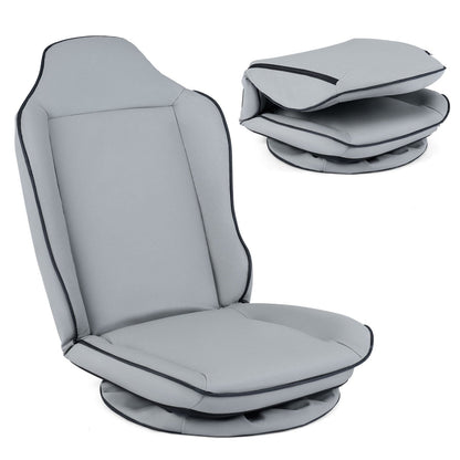 360° Swivel Floor Gaming Chair with Adjustable Backrest