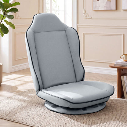 360° Swivel Floor Gaming Chair with Adjustable Backrest