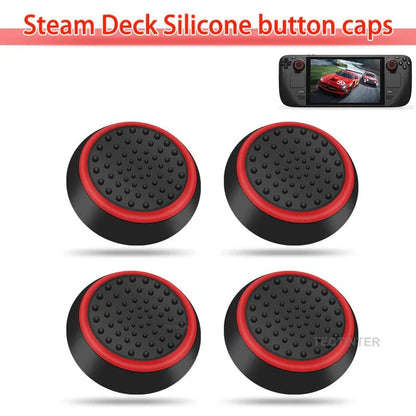 4PCS Silicone Thumbstick Grip Caps | Universal Joystick Covers for PS5, PS4, Xbox, Steam Deck, and Switch Pro Controllers