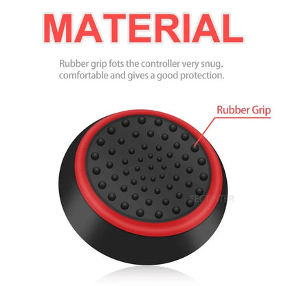 4PCS Silicone Thumbstick Grip Caps | Universal Joystick Covers for PS5, PS4, Xbox, Steam Deck, and Switch Pro Controllers