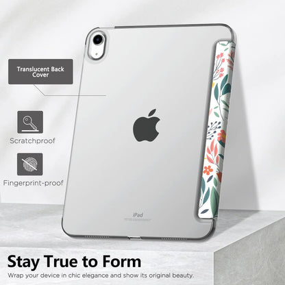 MoKo for iPad (A16) 11th Generation Case 11 Inch 2025, iPad 10th Generation Case 10.9 Inch 2022, Slim Stand Hard PC Translucent Back Shell Smart Cover, Support Touch ID, Auto Wake/Sleep, Navy Blue