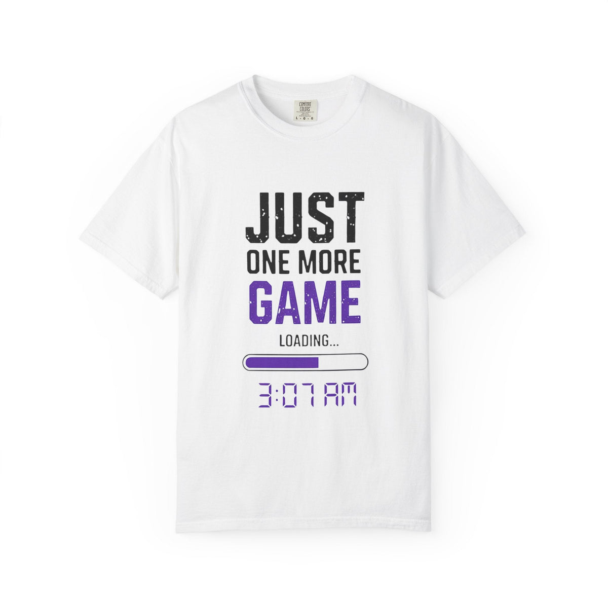 Gamer T-Shirt - "Just One More Game" Late Night Gaming Tee