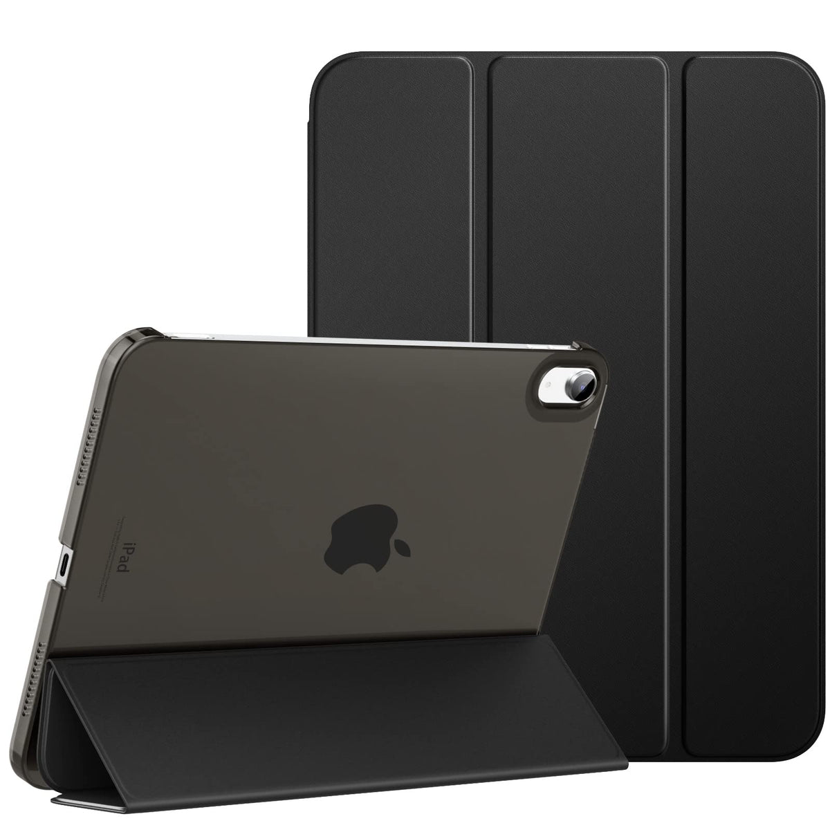 MoKo for iPad (A16) 11th Generation Case 11 Inch 2025, iPad 10th Generation Case 10.9 Inch 2022, Slim Stand Hard PC Translucent Back Shell Smart Cover, Support Touch ID, Auto Wake/Sleep, Navy Blue