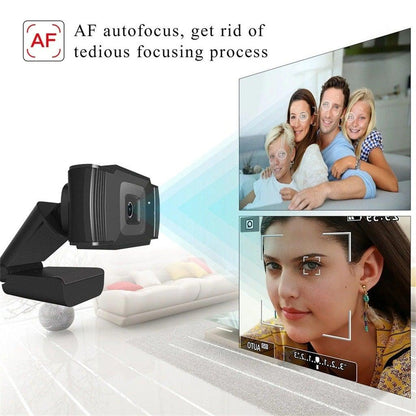 720p HD Webcam with Mic Rotatable PC Desktop Web Camera Cam Mini Computer WebCamera Cam Video Recording Work Video Calling and Recording For Camera Desktop OR Laptop Gaming Conferencing & Working