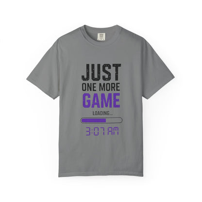 Gamer T-Shirt - "Just One More Game" Late Night Gaming Tee