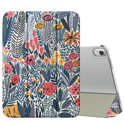 MoKo for iPad (A16) 11th Generation Case 11 Inch 2025, iPad 10th Generation Case 10.9 Inch 2022, Slim Stand Hard PC Translucent Back Shell Smart Cover, Support Touch ID, Auto Wake/Sleep, Navy Blue