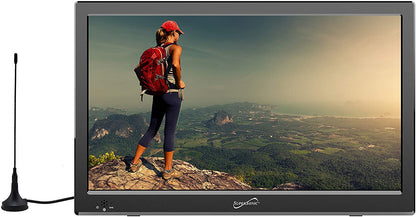 Supersonic 13" Portable Digital LED TV with USB, SD & HDMI Inputs and FM Radio - 12-Volt ACDC Compatible (SC-2813)