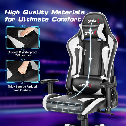 Gaming Chair Adjustable Swivel Racing Style Computer Office Chair