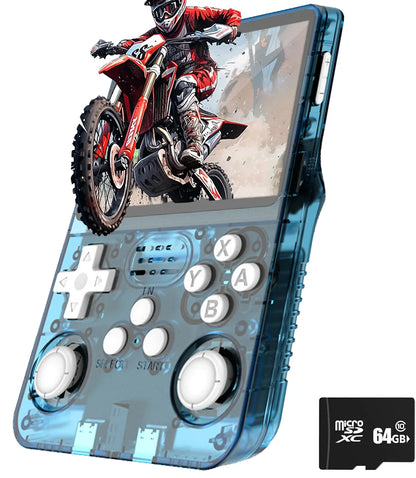 Retro Handheld Game Console 3.5-Inch (8.9 cm) IPS Screen Linux Portable Player, 15,000+ Games, Dual 3D Joysticks, USB-C