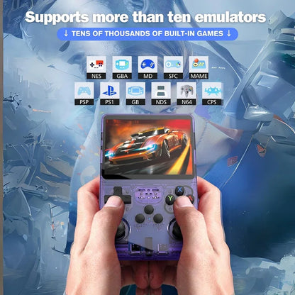 Retro Handheld Game Console 3.5-Inch (8.9 cm) IPS Screen Linux Portable Player, 15,000+ Games, Dual 3D Joysticks, USB-C