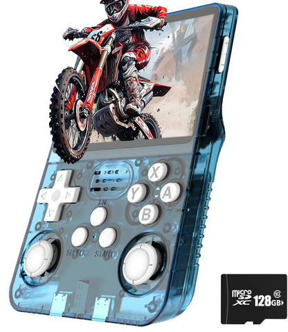 Retro Handheld Game Console 3.5-Inch (8.9 cm) IPS Screen Linux Portable Player, 15,000+ Games, Dual 3D Joysticks, USB-C