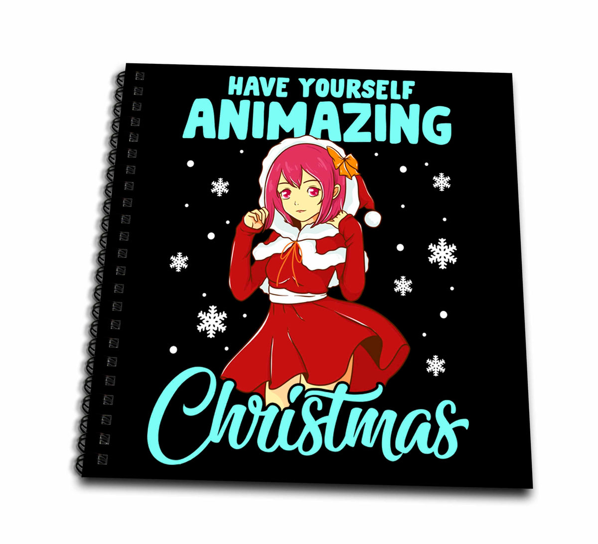 3dRose Have Yourself Animazing Christmas with Comic of Anime Manga - Drawing Books (db_326469)