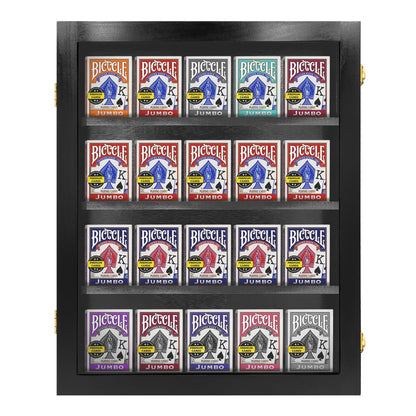 Playing Card Deck Display Case - Holds 20 Decks