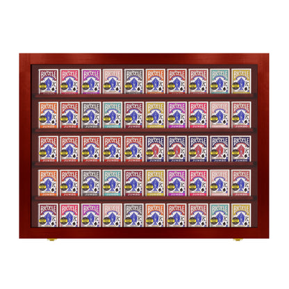 Playing Card Deck Display Case - Holds 50 Decks