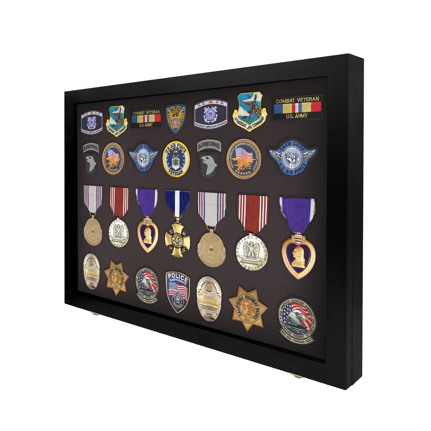 Medal Display Case - Award Display - Patches Display - Medium