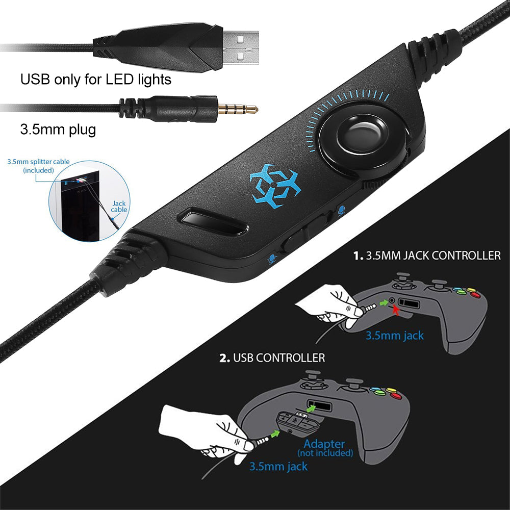 Dragon G3X Stereo RGB Gaming Headset with Microphone