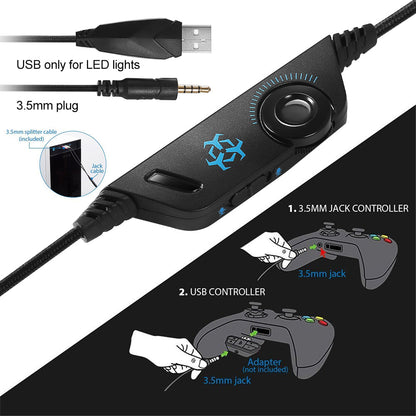 Dragon G3X Stereo RGB Gaming Headset with Microphone