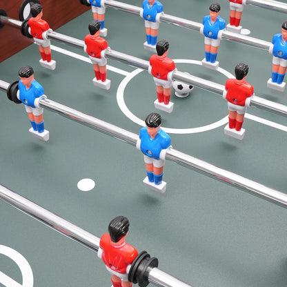 Foosball Table 47.2 x 24 in (120 x 61 cm) - 8-Rod Soccer Game Table with Scoreboard and Ball Storage for Teens & Adults