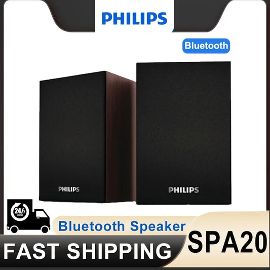 360° Bluetooth Wireless Computer Speaker - USB-Powered Stereo for Laptop & Desktop