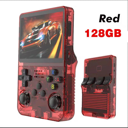 Retro Handheld Game Console 3.5-inch (8.9 cm) IPS Screen Portable Linux Video Player - 64GB/128GB, 15,000 Games