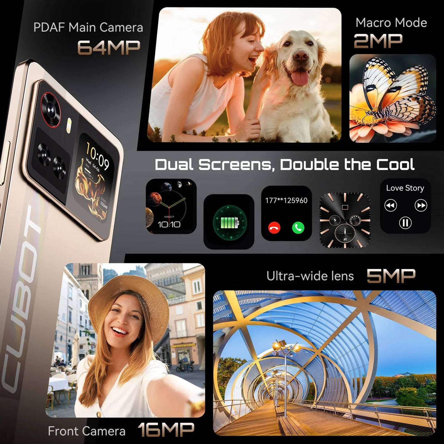 5G Smartphone Android 15 – Dimensity 7025 Octa-Core, 6.88-inch 120Hz IPS, 16GB (8+8) RAM & 256GB, 64MP Triple Camera, 5100mAh 33W Fast Charge