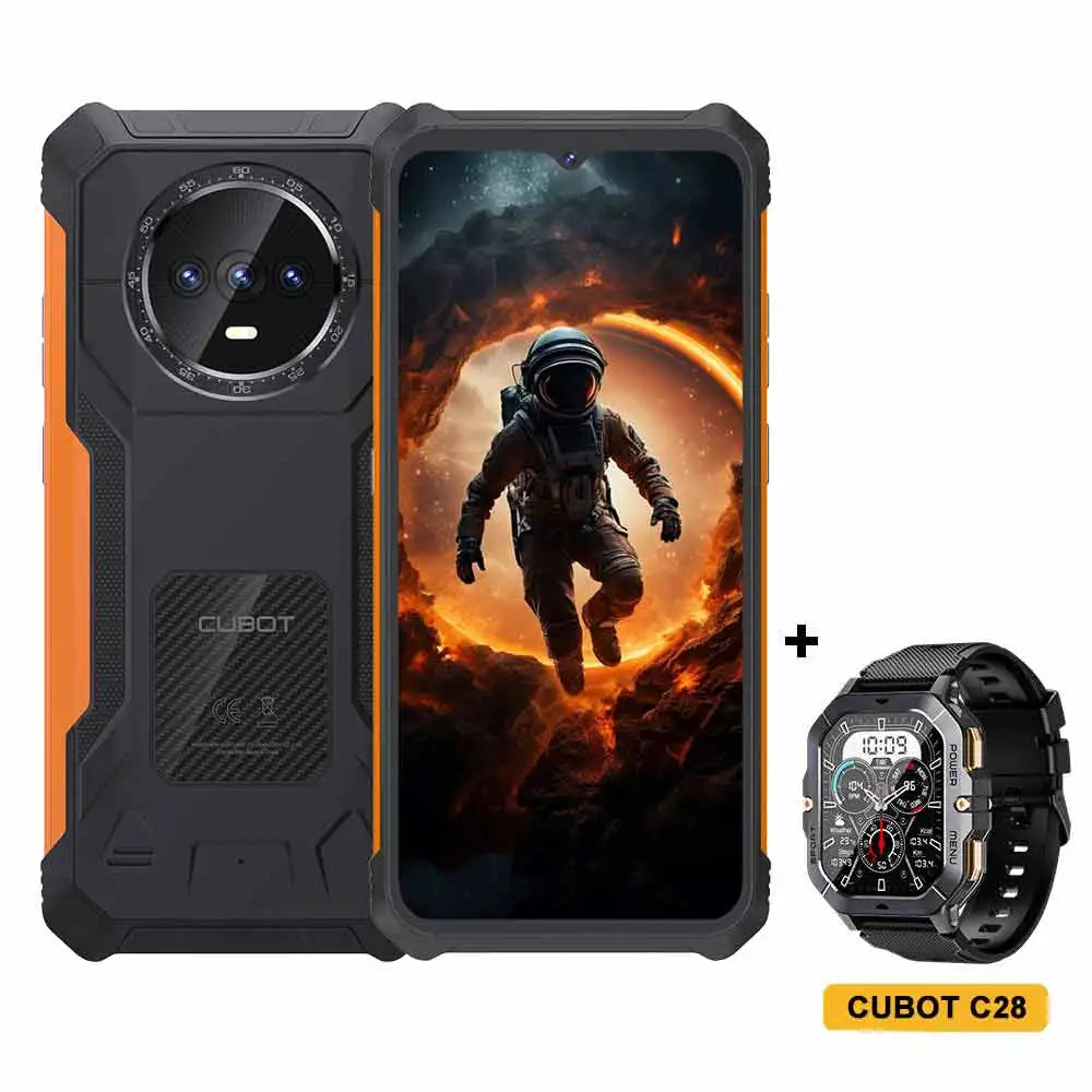 Ultra-Thin Rugged Android Smartphone — 16GB (6GB+10GB) RAM, 128GB ROM, 6.56" (16.7 cm) 90Hz IPS Display, 48MP Camera, 4G Dual SIM