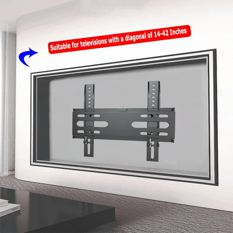 TV wall mount suitable for televisions with a diagonal of 14-42 inches on a white background.