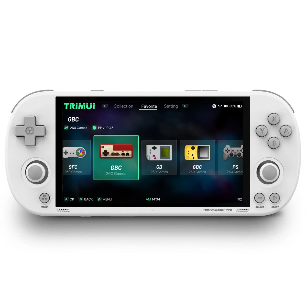 4.96-Inch (12.6 cm) IPS Handheld Retro Game Console - Linux OS, Joystick, RGB Lighting, 1280x720
