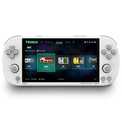 4.96-Inch (12.6 cm) IPS Handheld Retro Game Console - Linux OS, Joystick, RGB Lighting, 1280x720