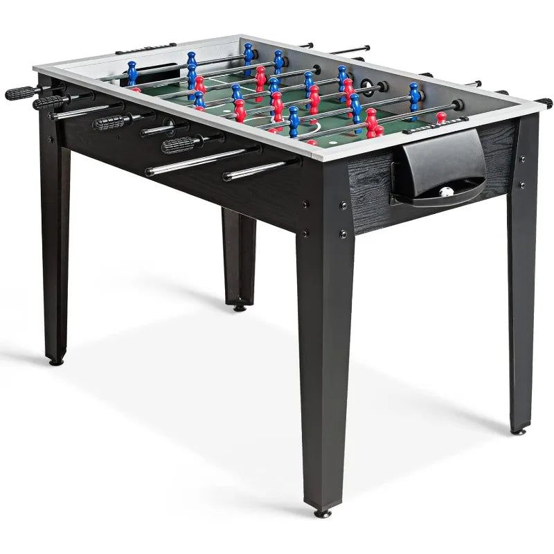 48-Inch (122 cm) Foosball Table – 4-Player Wooden Arcade-Style Soccer Game Table with 2 Balls and Scorekeepers