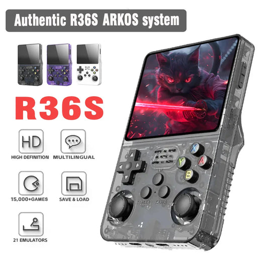 Retro Handheld Game Console 3.5-inch (8.9 cm) IPS Screen Portable Linux Video Player - 64GB/128GB, 15,000 Games