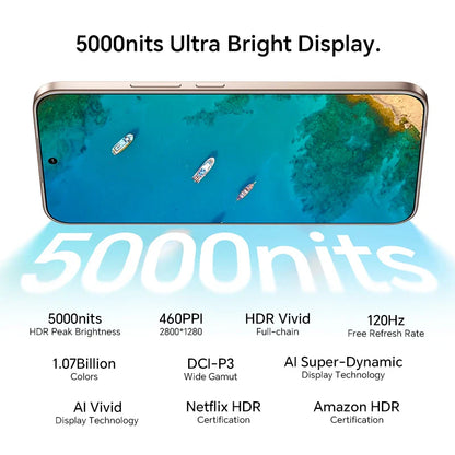 5G Smartphone 12GB RAM 512GB Storage | 200MP AI Triple Camera | 6.7" (17.0 cm) AMOLED 120Hz | 6000mAh Battery, 100W Wired & 50W Wireless
