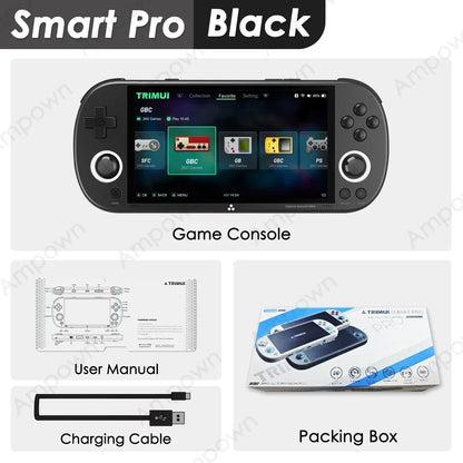 Handheld Retro Game Console 4.96-inch (126 mm) IPS Screen — Linux OS, RGB Joystick, 13,000+ Games, Portable Gaming Gift