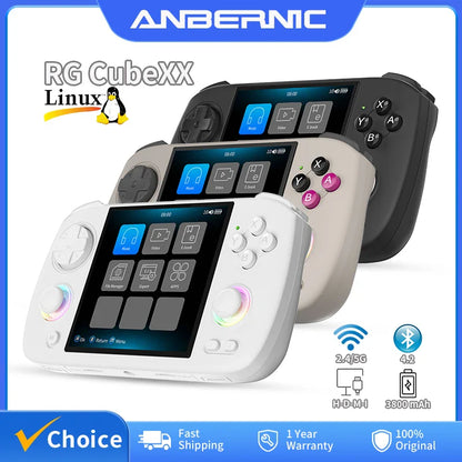 Retro Handheld Game Console 3.95 in (10.0 cm) IPS 720 x 720, Linux 64-bit, WiFi Bluetooth, RGB Joysticks, 3800mAh