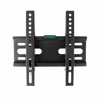 Black TV wall mount bracket on a white background